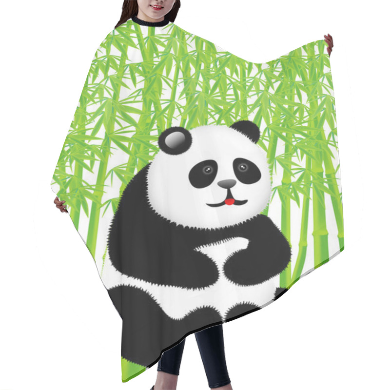 Personality  Panda In The Bamboo Forest Hair Cutting Cape