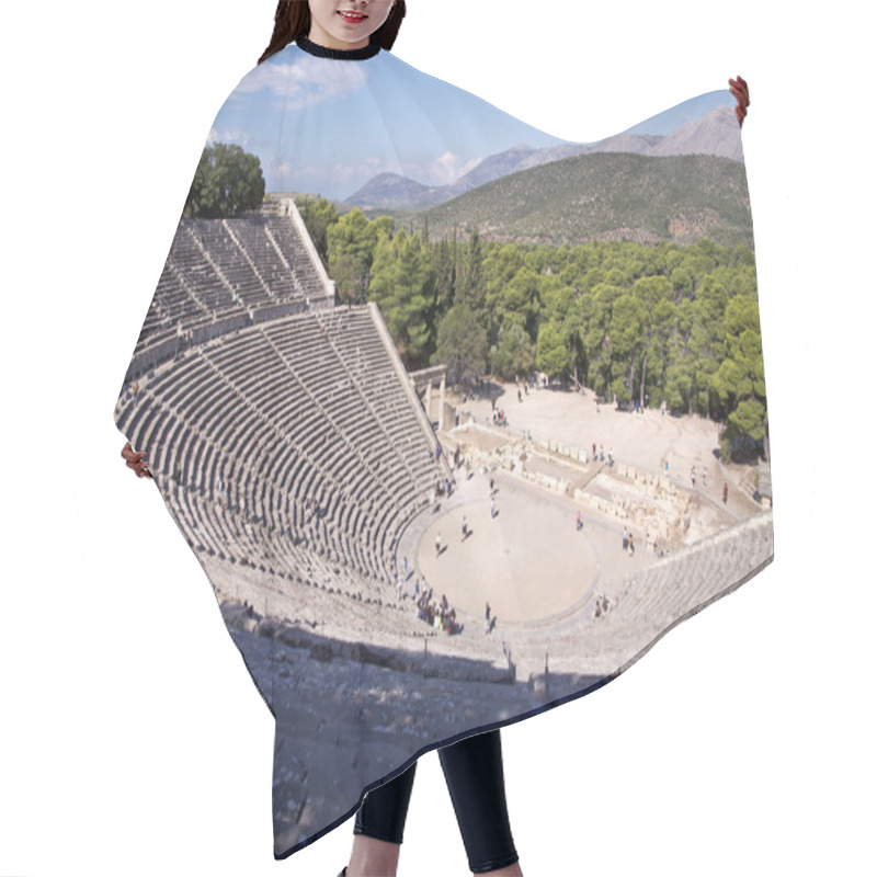 Personality  Ancient Theatre In Sanctuary Of Asklepios At Epidaurus, Greece Hair Cutting Cape