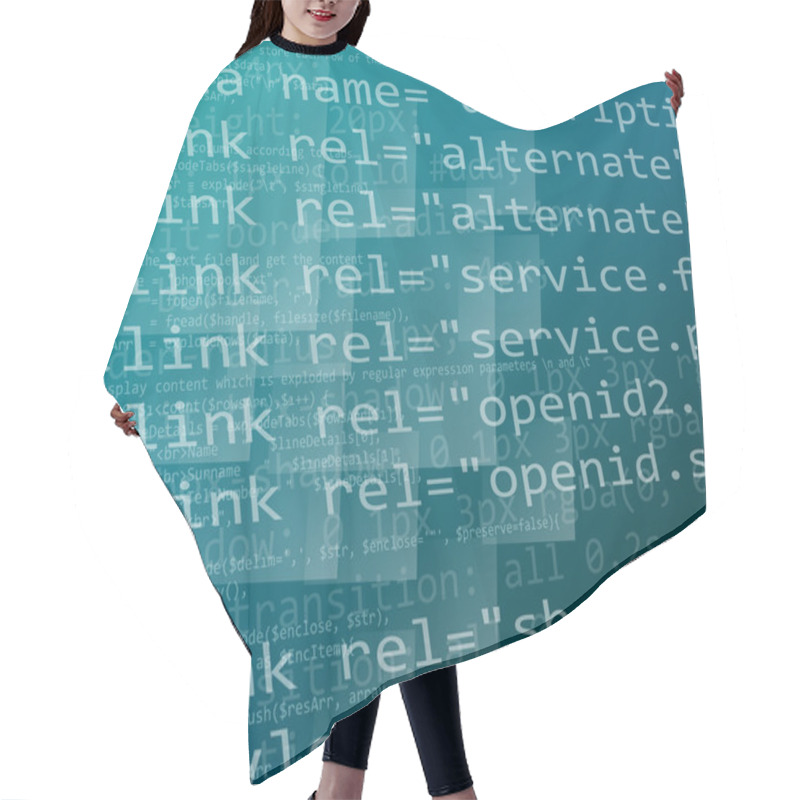 Personality  CSS And HTML Code Hair Cutting Cape