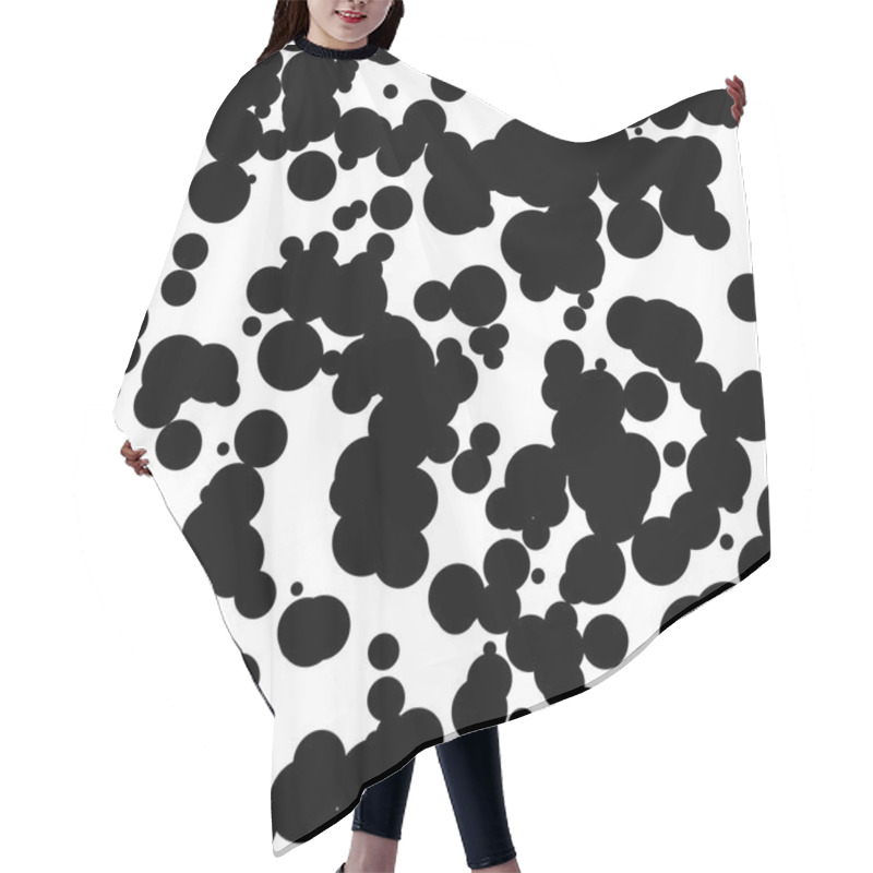 Personality  White Abstract Background With Circles Hair Cutting Cape