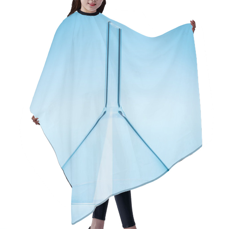 Personality  Clear Glass Funnel Hair Cutting Cape