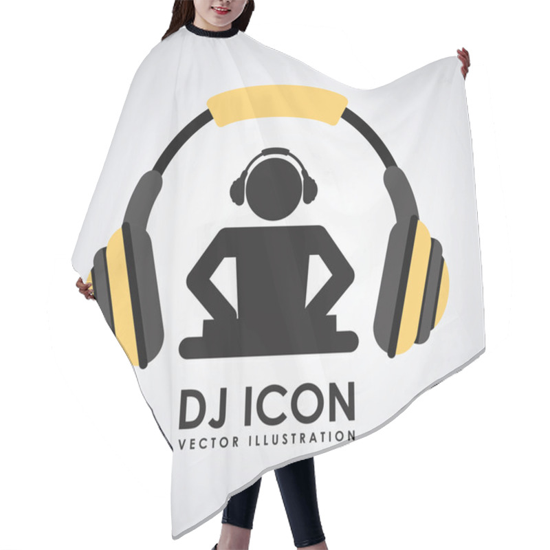 Personality  Dj Icon Design  Hair Cutting Cape