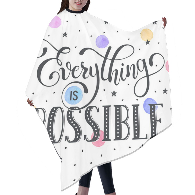 Personality  Everithing Is Possible Hair Cutting Cape