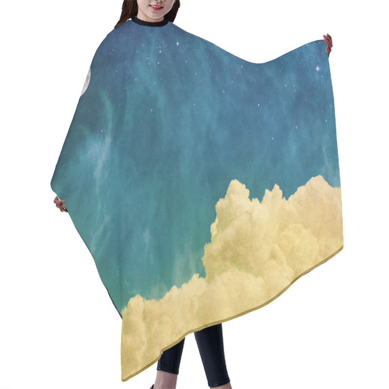 Personality  Magic Moon And Clouds Hair Cutting Cape