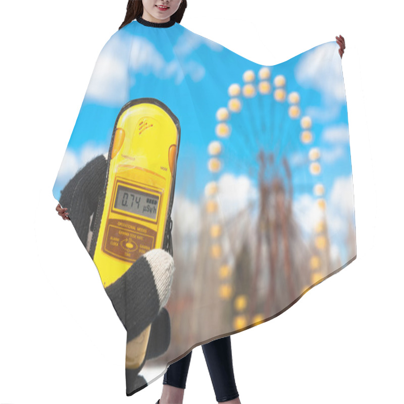 Personality  Geiger Counter In Chernobyl, Amusement Park Hair Cutting Cape