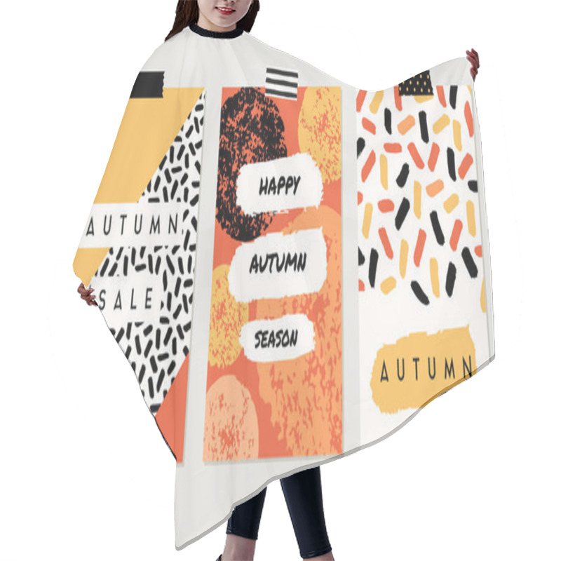 Personality  Autumn Designs Collection Hair Cutting Cape