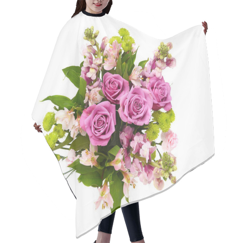 Personality  Overhead Shot Of A Beautiful Floral Arrangement For Mothers Day  Hair Cutting Cape