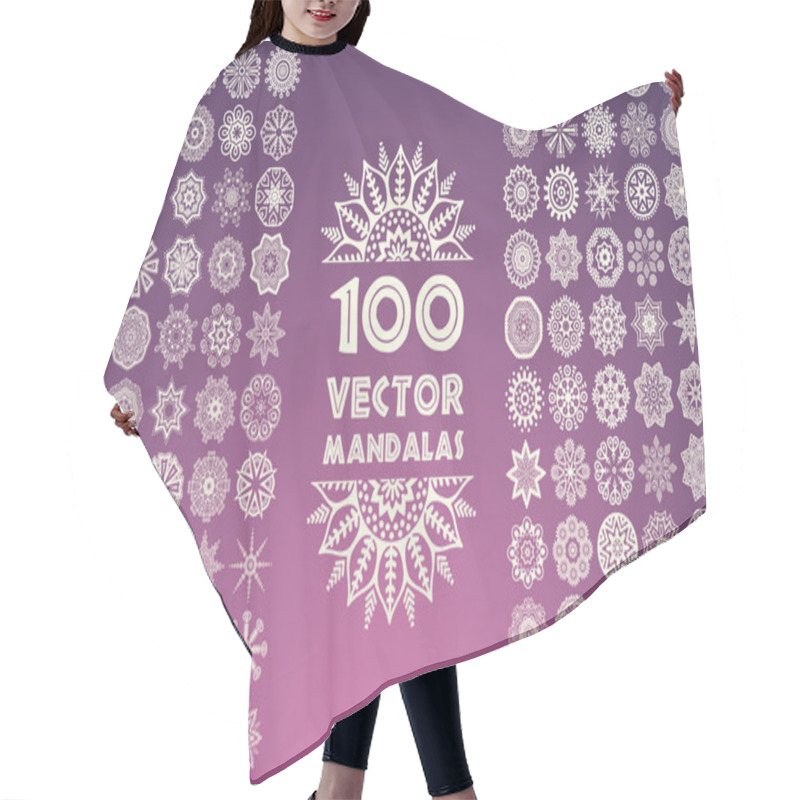 Personality  Decorative Mandala Collection Hair Cutting Cape