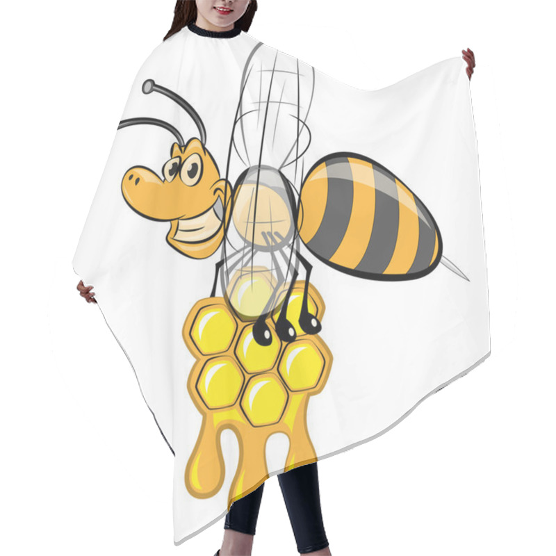 Personality  Bee Icon Hair Cutting Cape