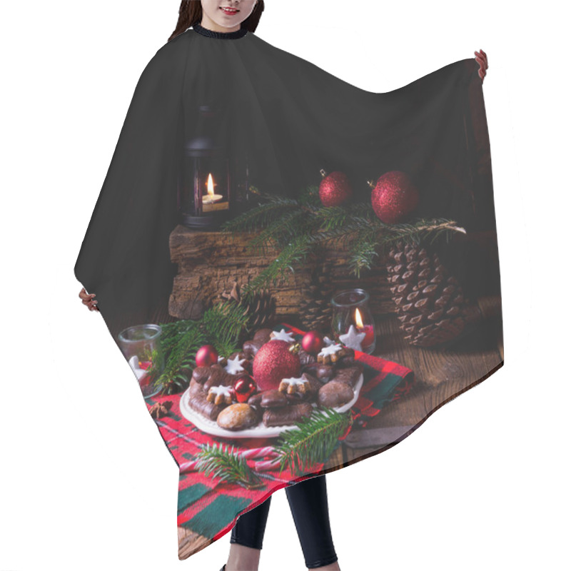 Personality  Homemade Christmas Gingerbreads  Hair Cutting Cape