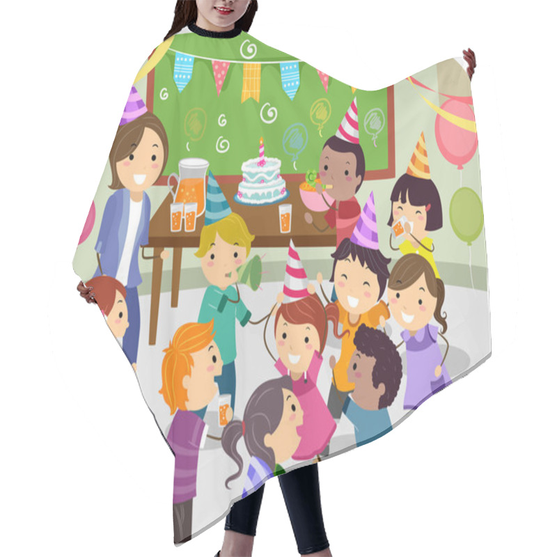 Personality  Stickman Kids School Birthday Party Hair Cutting Cape