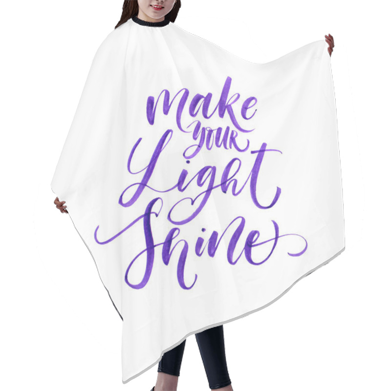 Personality  Inspirational Quote Calligraphy Hair Cutting Cape