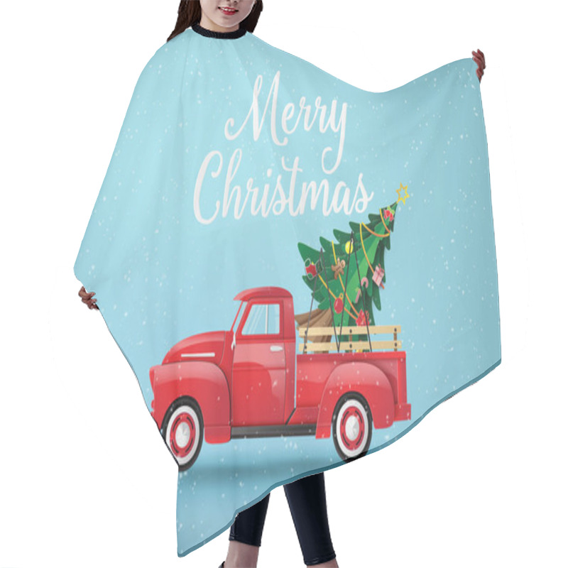 Personality  Merry Christmas And Happy New Year. Hair Cutting Cape