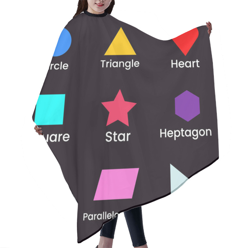 Personality  From Circles To Fractals: The Art Of Geometric Shapes Hair Cutting Cape