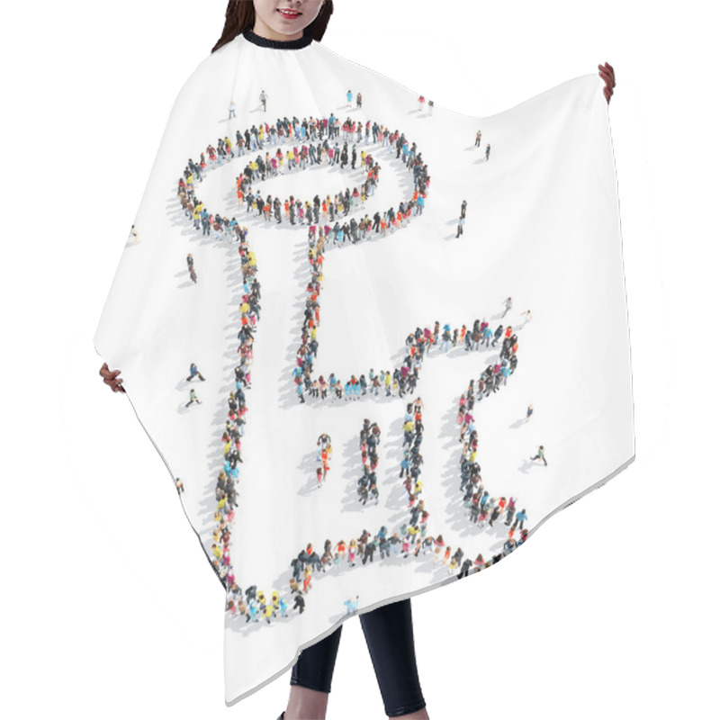 Personality  People  Shape  Key Cartoon Hair Cutting Cape