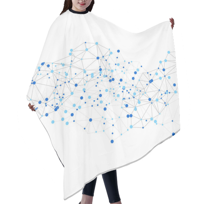 Personality  Polygonal Connection Structure Hair Cutting Cape