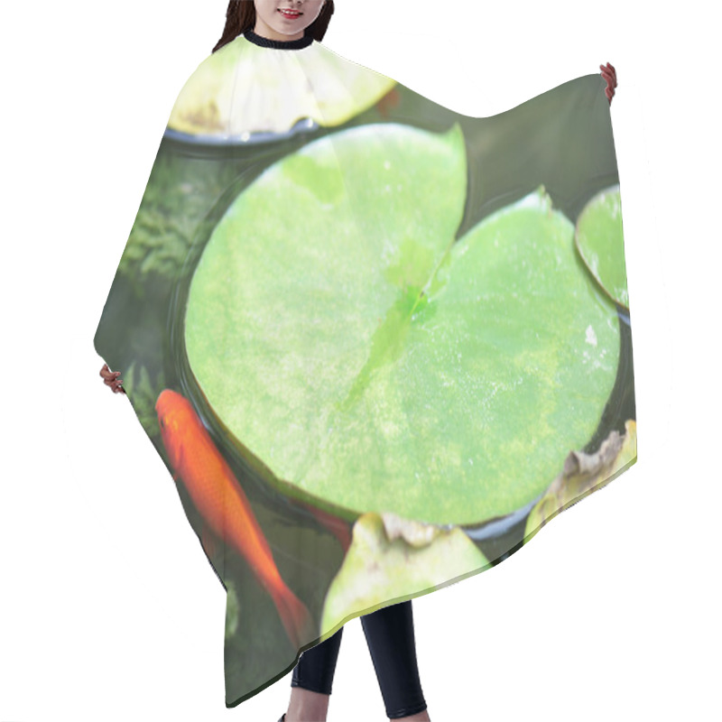 Personality  Ornamental Goldfish Pond Hair Cutting Cape