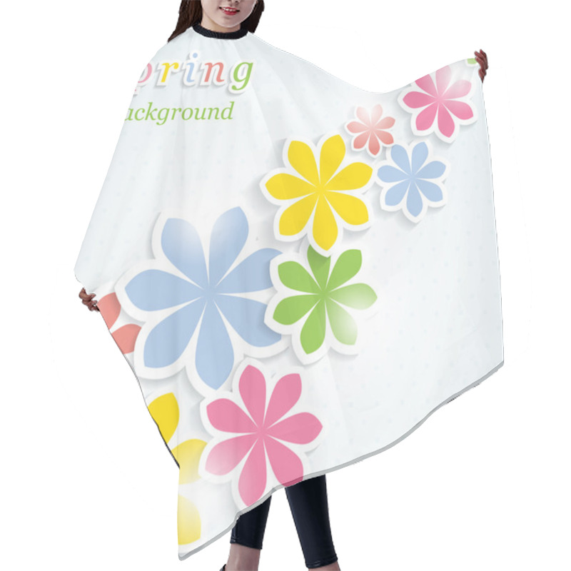 Personality  Spring Background Hair Cutting Cape