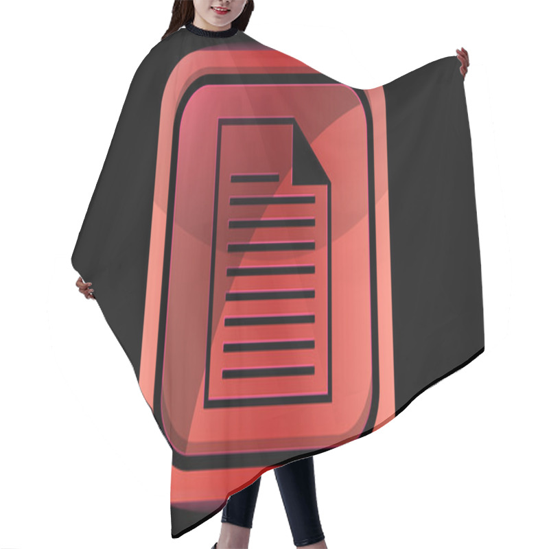 Personality  File Icon Hair Cutting Cape