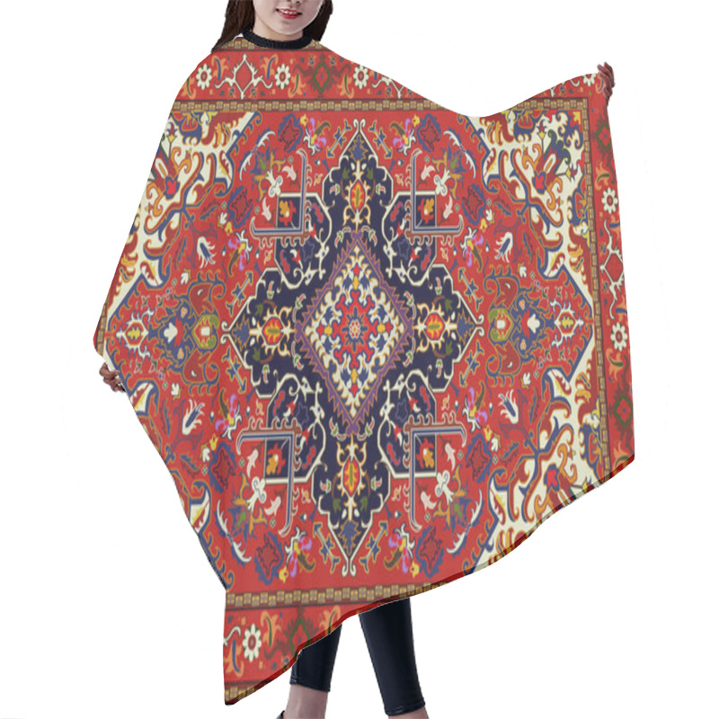 Personality  Persian Carpet Original Design, Tribal Vector Texture. Easy To Edit And Change A Few Colors By Swatch Window. Hair Cutting Cape