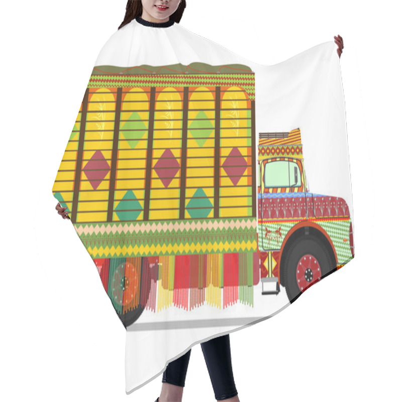 Personality  Jingle Truck Hair Cutting Cape