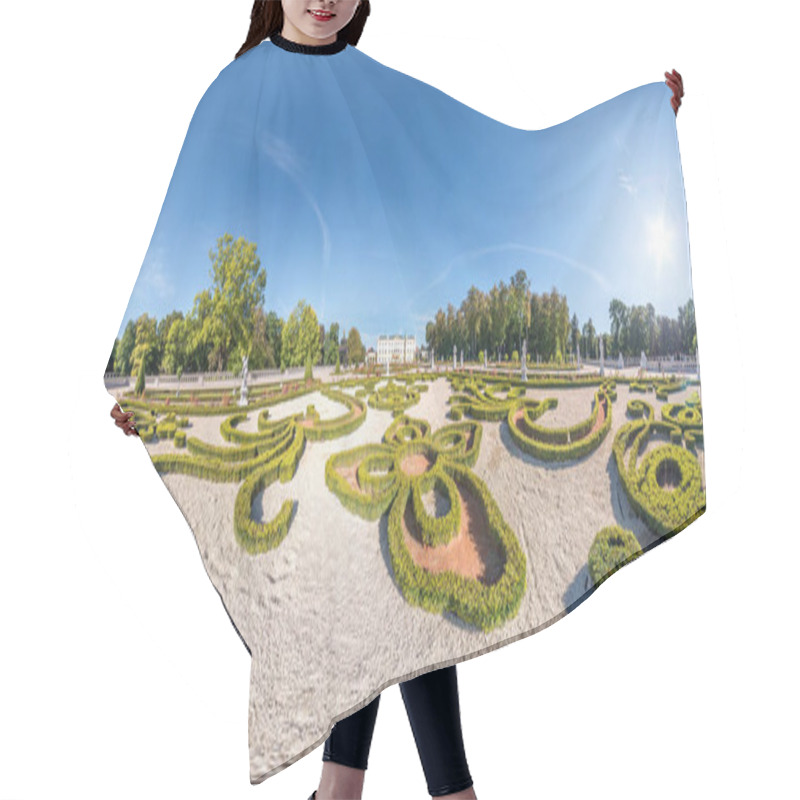 Personality  Full Seamless Spherical Hdri Panorama 360 Degrees Angle View Of City Park Near Courtyard Restored Medieval Castle With Sculptures  Equirectangular Projection With Zenith And Nadir. For VR Content Hair Cutting Cape