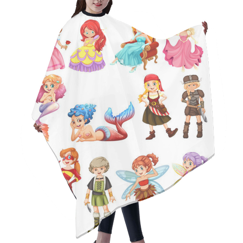 Personality  Female Heros Hair Cutting Cape