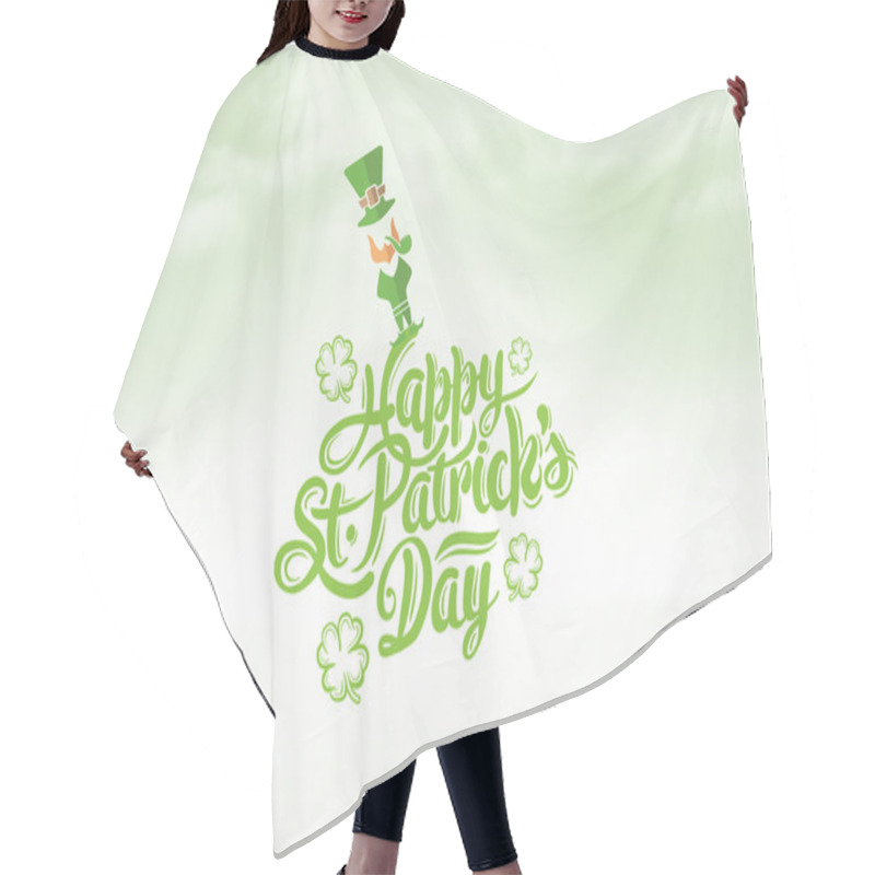 Personality  Composite Image Of Patricks Day Greeting Hair Cutting Cape