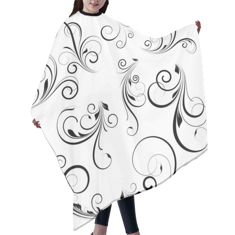 Personality  Vector Swirls Hair Cutting Cape