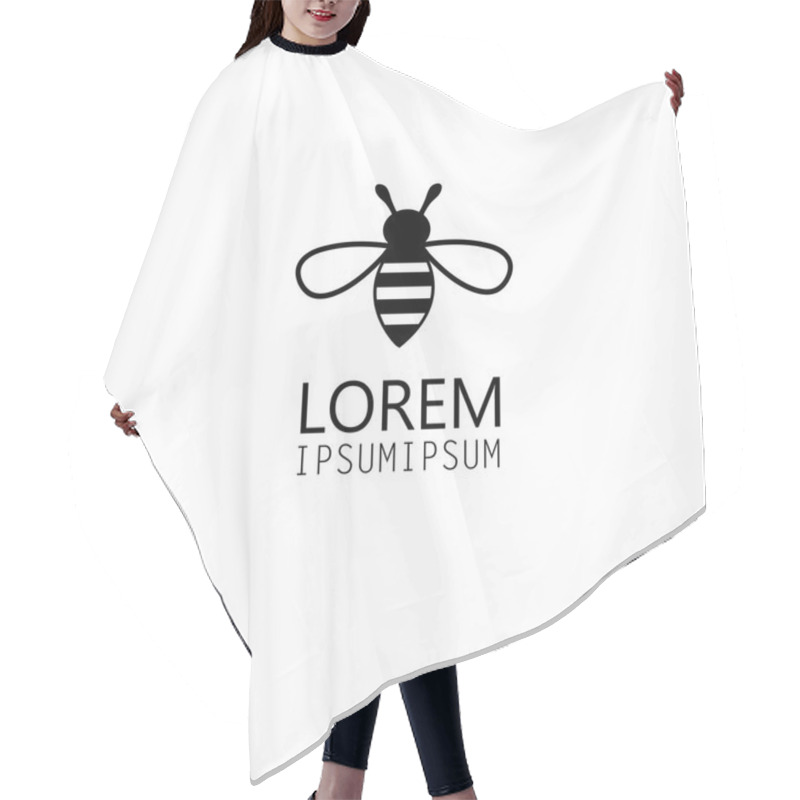 Personality  Bee Logo Graphics Hair Cutting Cape