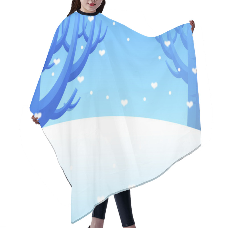 Personality  Snow,night,tree Hair Cutting Cape