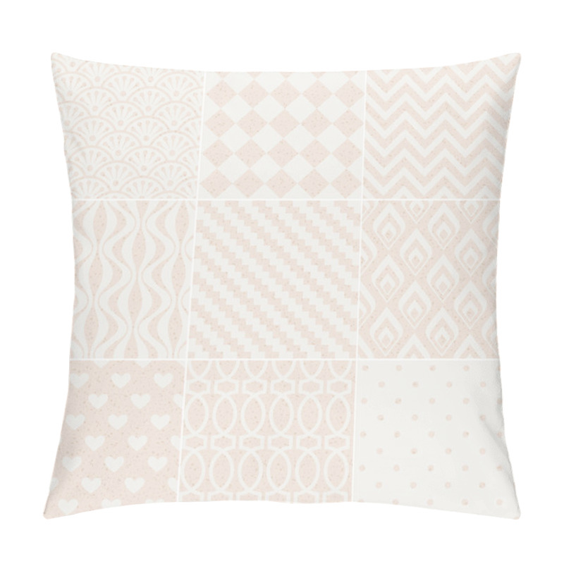 Personality  Seamless Geometric Pattern Grain Paper Texture Pillow Covers