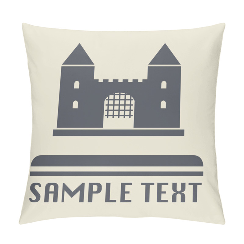 Personality  Castle Icon Or Sign Pillow Covers