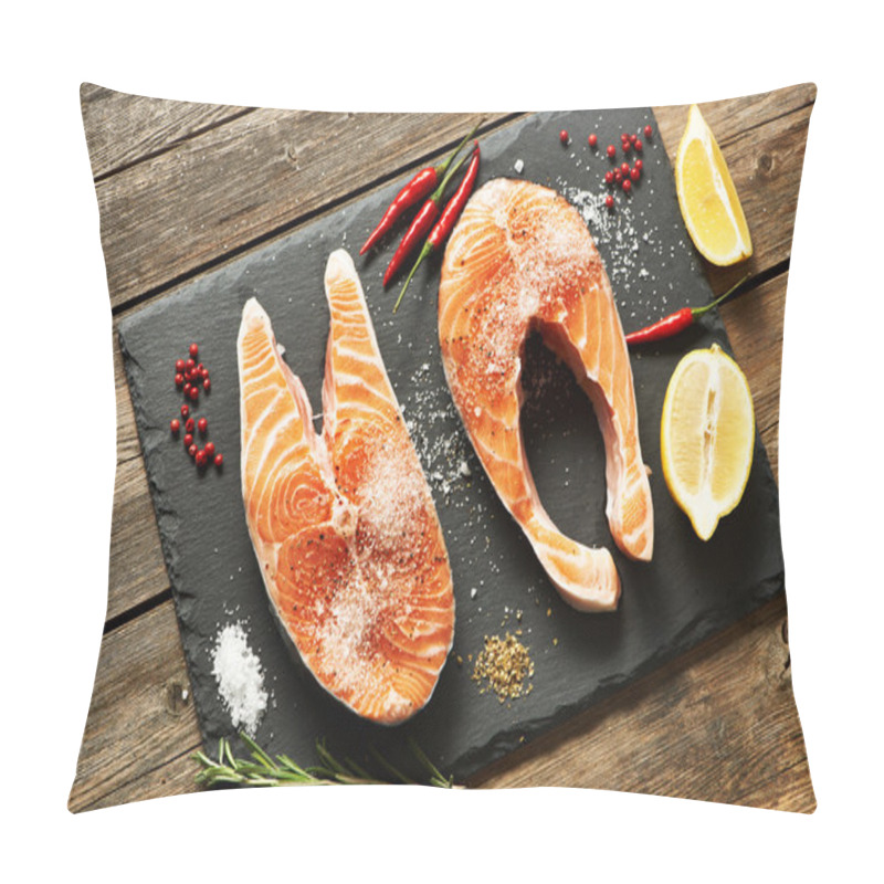 Personality  Raw Salmon Steaks Pillow Covers