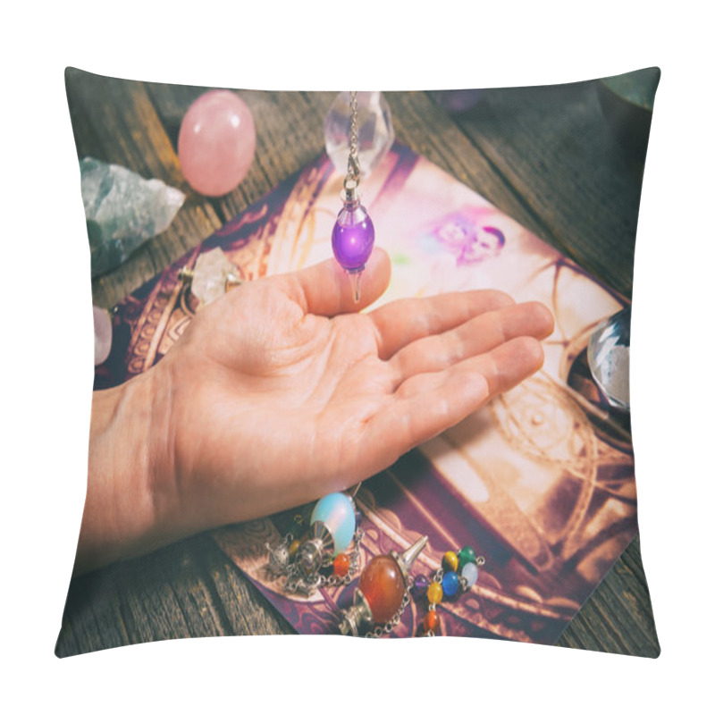 Personality  Palm Reading With Pendulum Pillow Covers