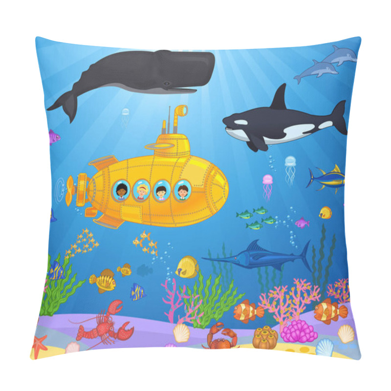 Personality  Sea Fish And Mammal Set Pillow Covers