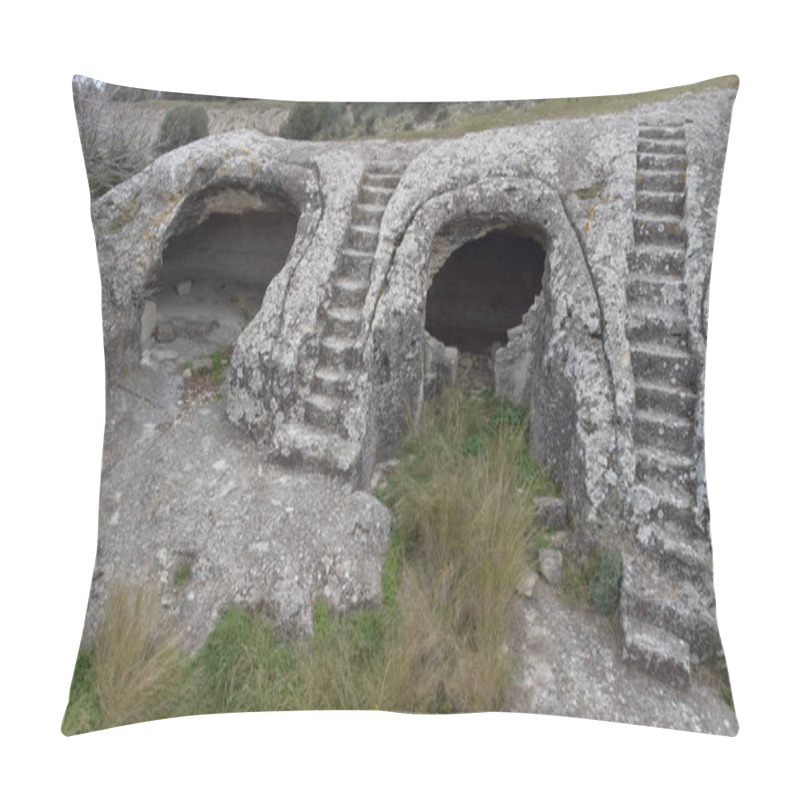 Personality  Domus De Janas Of Musellos, Ittiri, Sardinia Pillow Covers