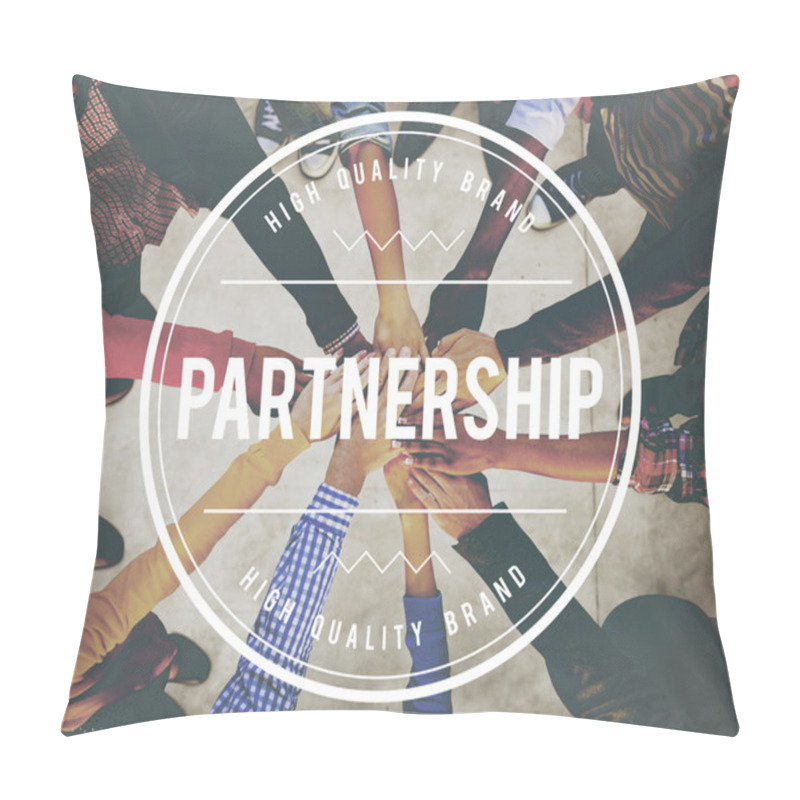 Personality  Multiethnic People Holding Hands Pillow Covers