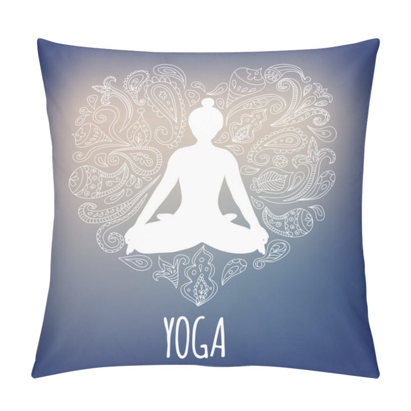 Personality  Yoga Logo Pillow Covers