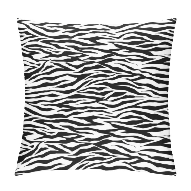 Personality  Abstract Black Seamless Zebra, Tiger Pattern Pillow Covers