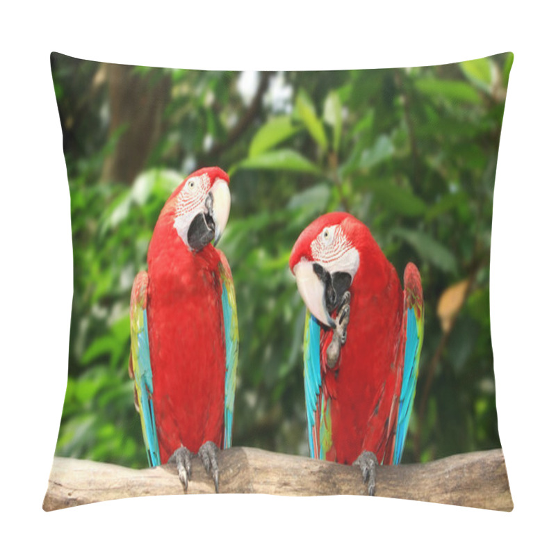 Personality  Two Red Macau Pillow Covers