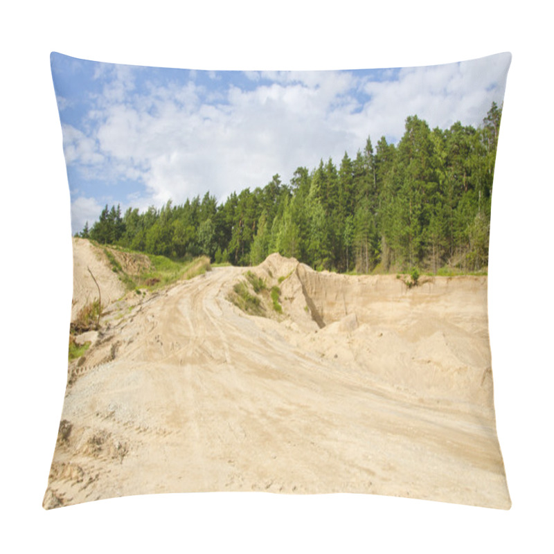 Personality  Sand Quarry In The Forest Pillow Covers