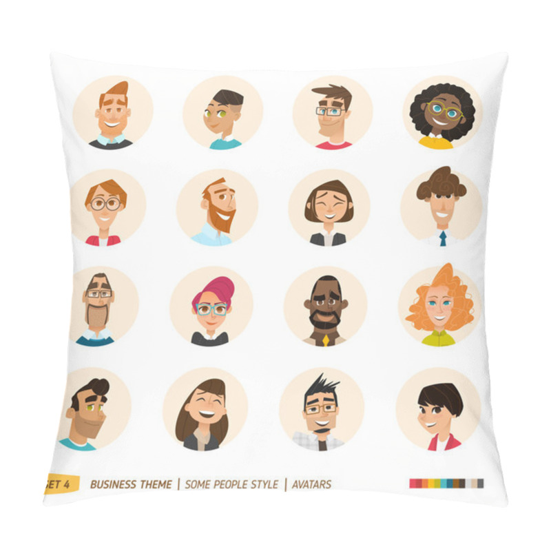 Personality  People Avatars Collection  Pillow Covers