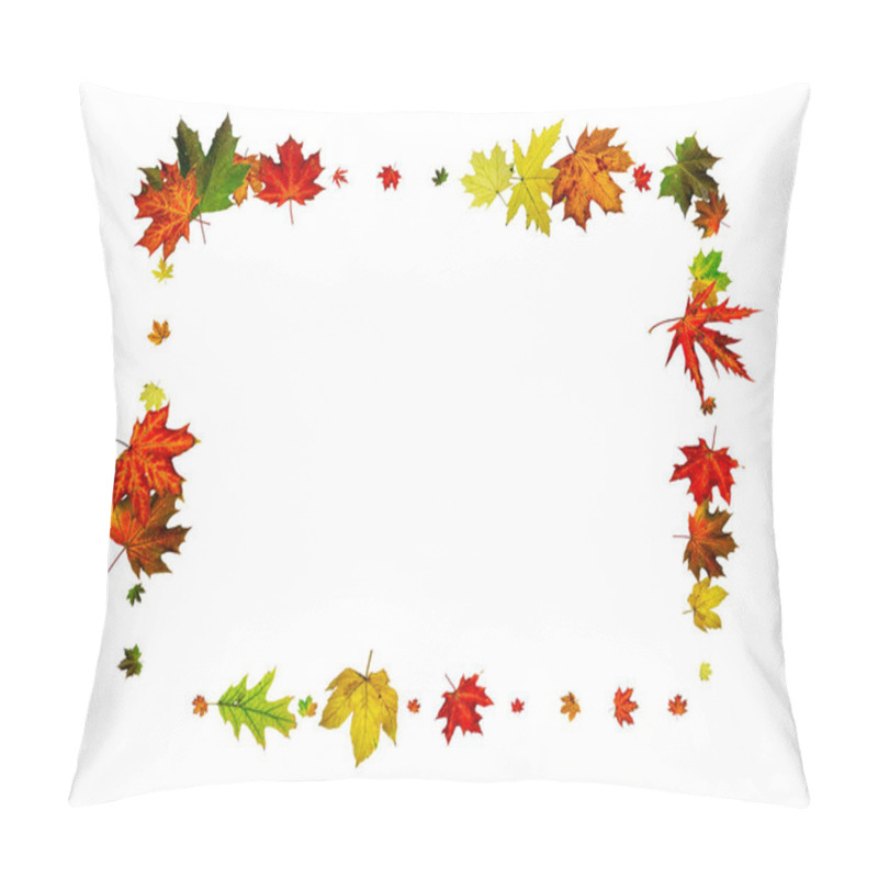 Personality  Leaves Isolated. Autumn Leaf Pattern. Season Falling Leaves Background. Pillow Covers