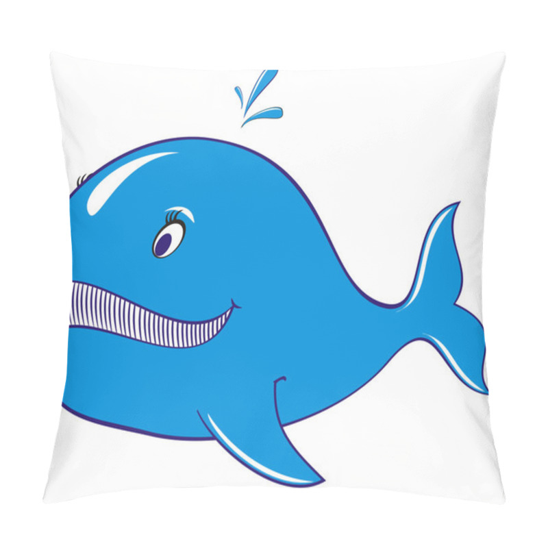 Personality  Whale Blue Vector Pillow Covers