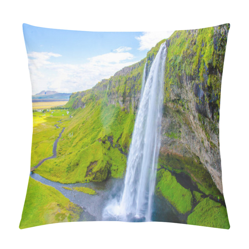 Personality  Seljalandsfoss Beautiful Waterfall In Iceland Pillow Covers