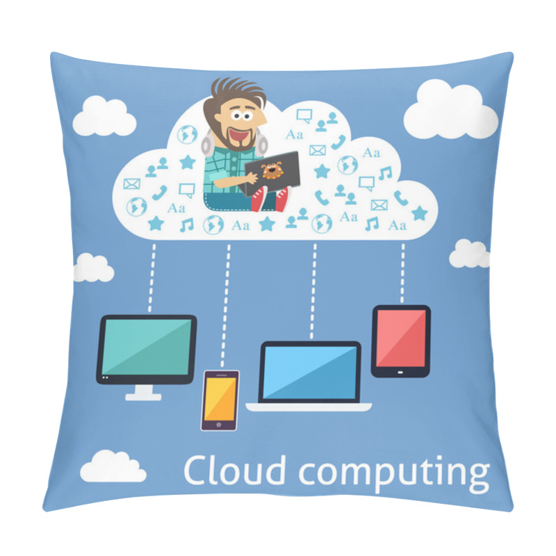 Personality  Business Cloud Computing Concept Pillow Covers