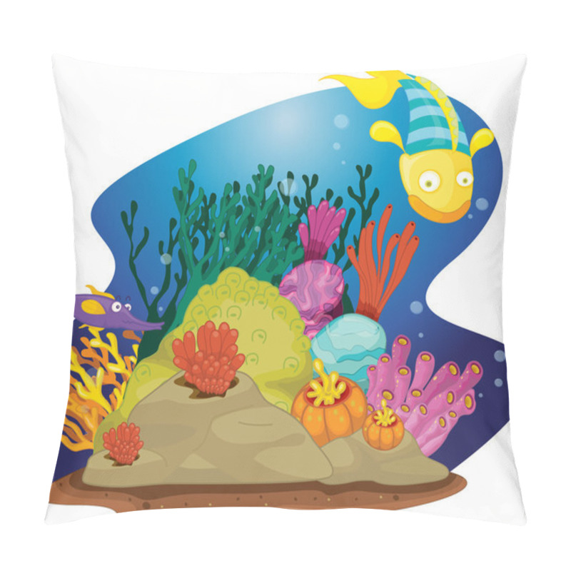 Personality  Fish And Weed Pillow Covers