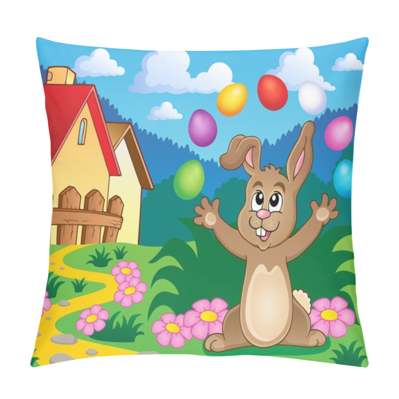 Personality  Young Bunny With Easter Eggs Theme 5 Pillow Covers