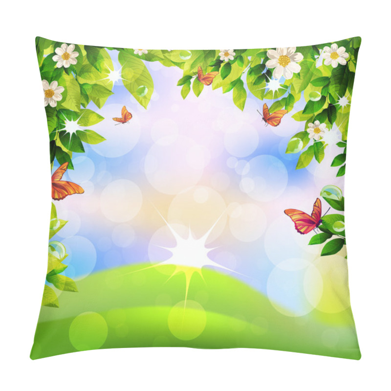 Personality  Beautiful Spring Background Pillow Covers